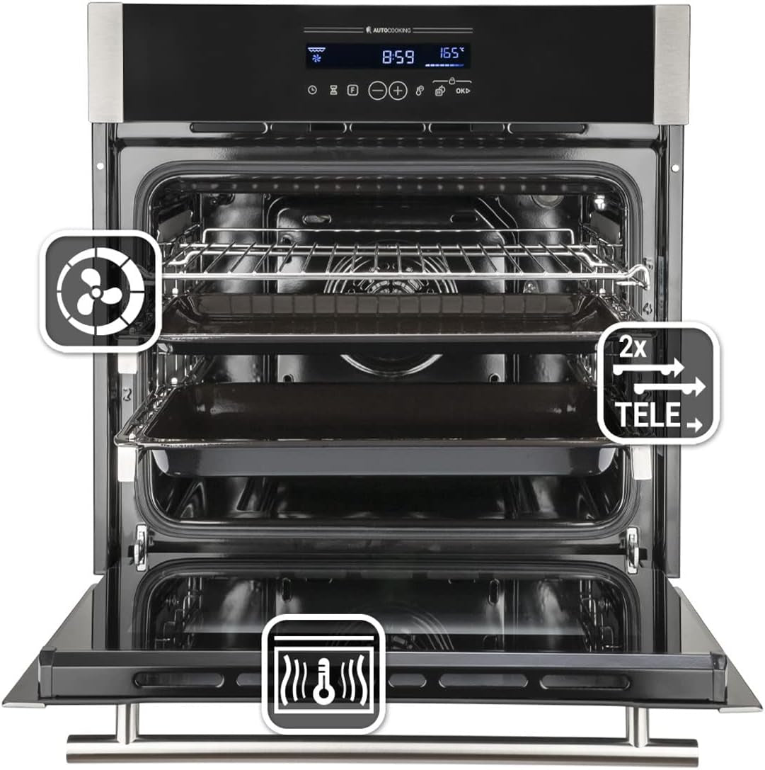 KKT Kolbe/Premium-Four Encastré 60Cm / 70L / 3,2Kw / Nettoyage À La Vapeur/Rôtisserie/Fonction Pizza/Air Chaud / EB8016ED