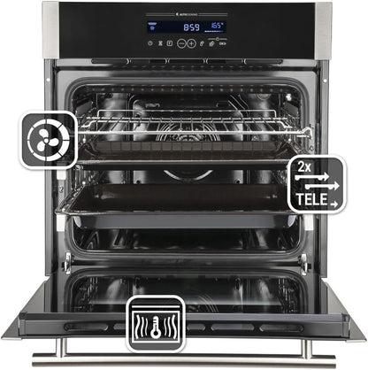 KKT Kolbe/Premium-Four Encastré 60Cm / 70L / 3,2Kw / Nettoyage À La Vapeur/Rôtisserie/Fonction Pizza/Air Chaud / EB8016ED