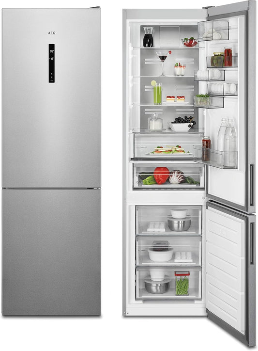 RCB736D5MB Réfrigérateur-Congélateur Autonome/Série 8000 Avec Cooling 360° / 2010 Mm/Partie Congélateur En Bas / 366 L/Nofrost/Couleur : Black Stainless Steel, Côtés Gris Foncé/D