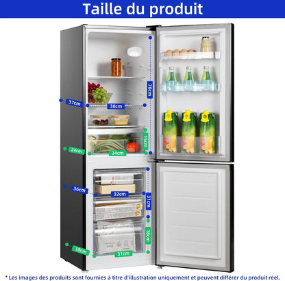 CBM159LEBD Réfrigérateur Congélateur Bas157 Litres (109 + 48) Low Frost, Faible Bruit, Refroidissement Rapide, Faible Emcombrement | Congélateur 4 Étoiles, Éclairage Intérieur LED, Réglage Flexible, Charnière Porte Reversible, Largeur 47Cm