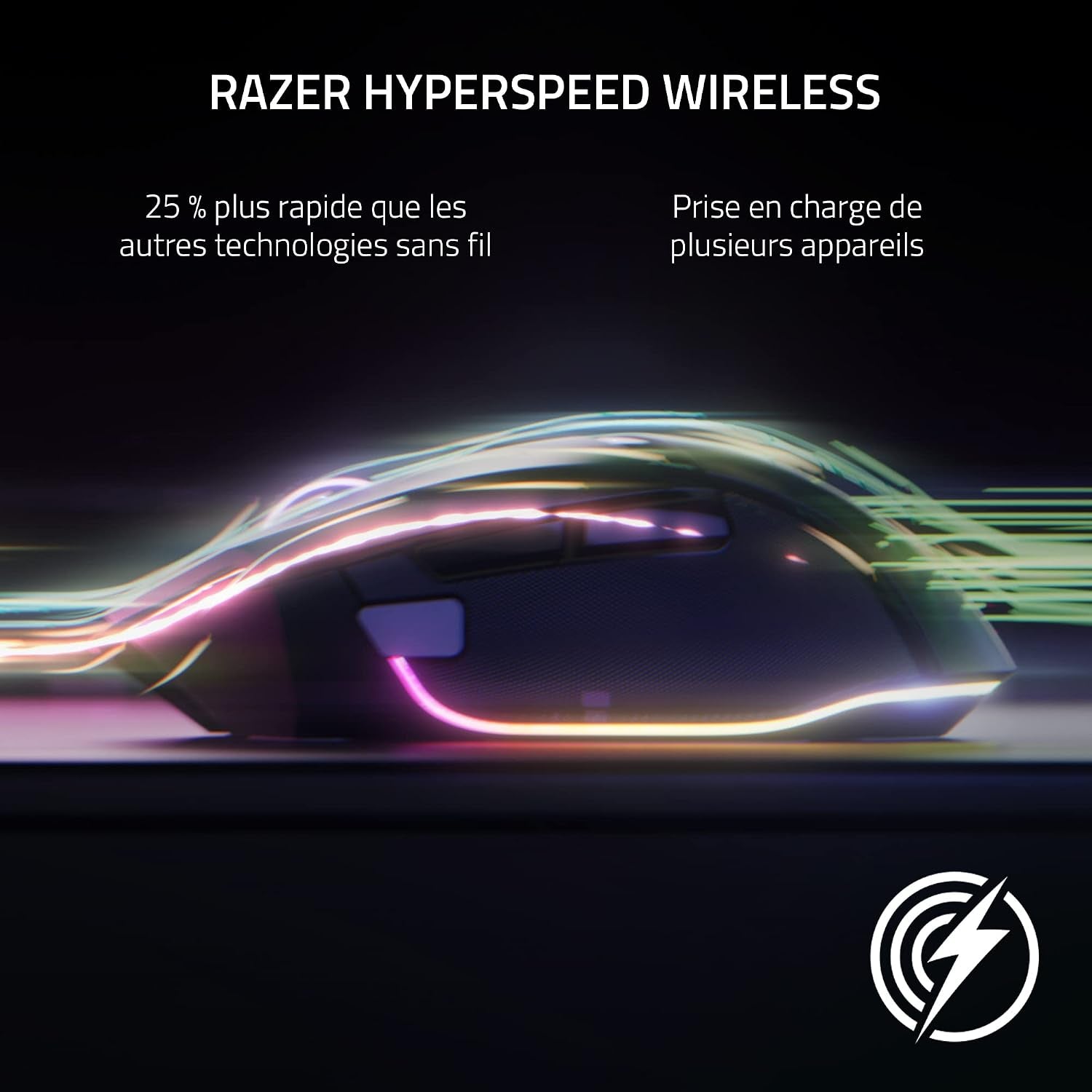 Razer Basilisk V3 Pro - Souris Gaming Sans Fil (Molette Hyperscroll Tilt, Capteur Optique Focus Pro 30K, Eclairage Chroma 13 Zones, 10+1 Boutons Programmables) Noir
