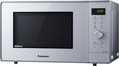 NN-GD36HMSUG | Four Micro-Ondes Gril 2 En 1, 23 L, Technologie Inverter, Gril Quartz 1000 W, Micro-Ondes 1000 W, Moule Vapeur, 17 Programmes, Plateau Tournant 28,5 Cm, Argent – Version FR