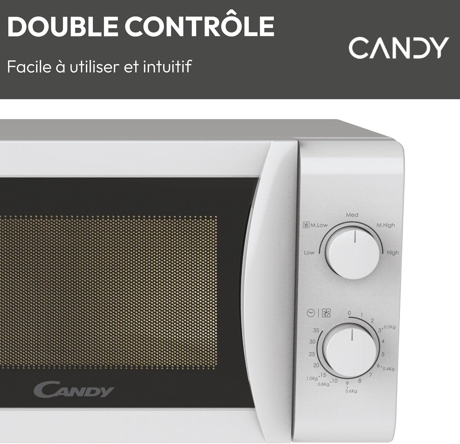 Idea CMW20SMW Four Micro-Ondes 700 W 20L , Fonction Décongélation, Plateau Tournant, Blanc