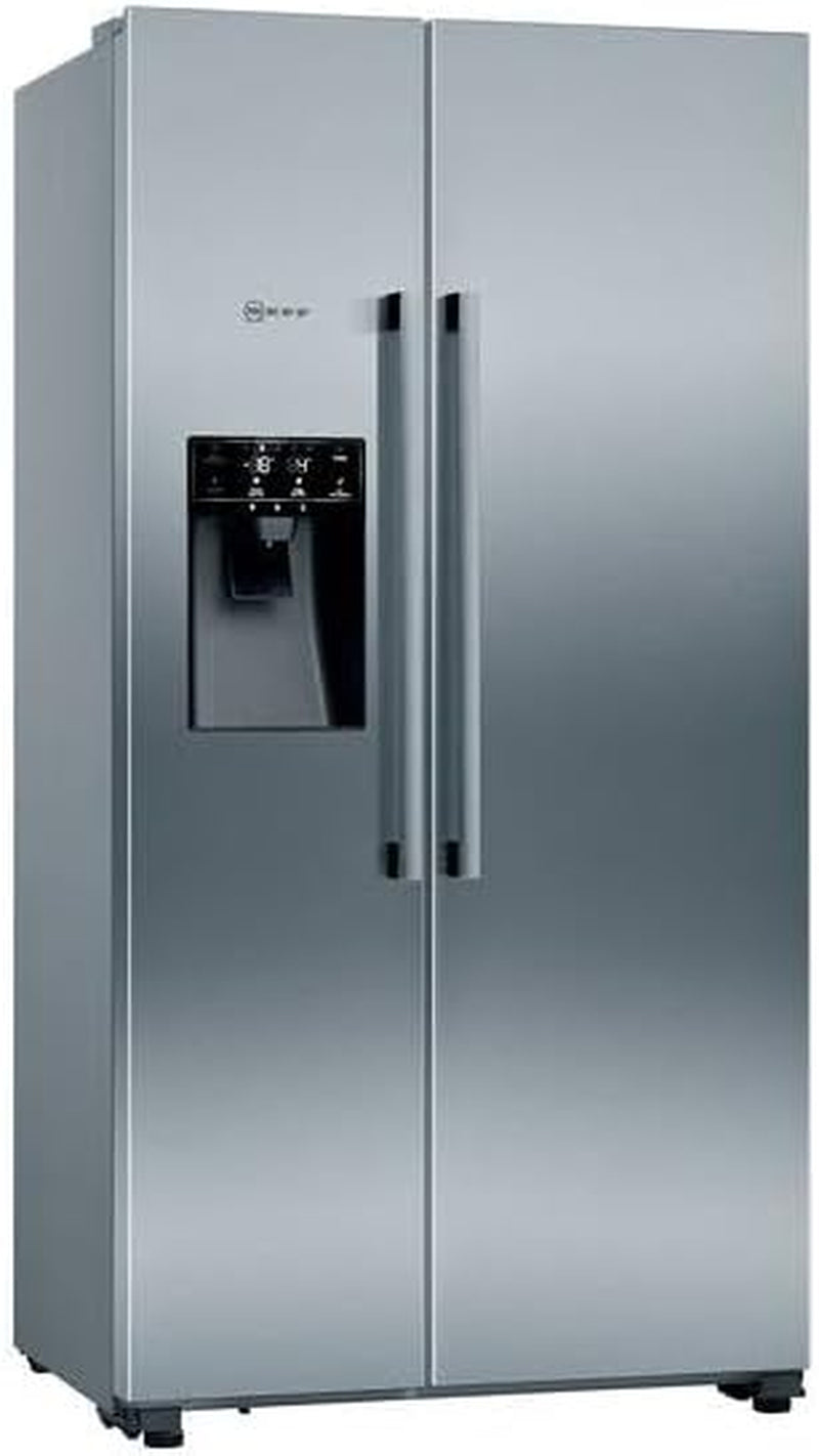Neff KA3923IE0 Frigo Américain Autoportante 562 L E Noir, Gris