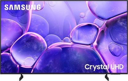 TV 55 Pouces Crystal UHD 55U8075F 4K Smart TV, Bluetooth, Wifi, Airplay, Crystal Processor 4K, HDR, Q-Symphony, Knox Security, Gaming Hub, Bixby, Applications Opérateurs Intégrées