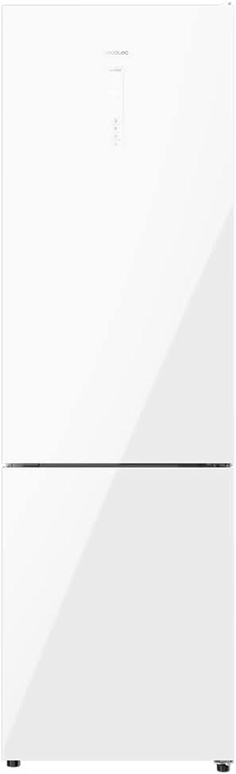 Réfrigérateur Combiné 2 Portes En Verre Bolero Coolmarket Combi 356 White Glass D. 356 L, Hauteur 200 Cm, Largeur 60 Cm, Faible Consommation, Système Multi Air Flow, No Frost Total