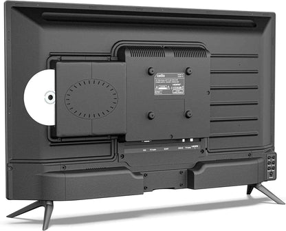 TV 32 Pouces LED HD Ready Avec Lecteur DVD Intégré – Triple Tuner DVB-T2/S2/C, USB Enregistrement, 3X HDMI, Non Smart, Design Compact