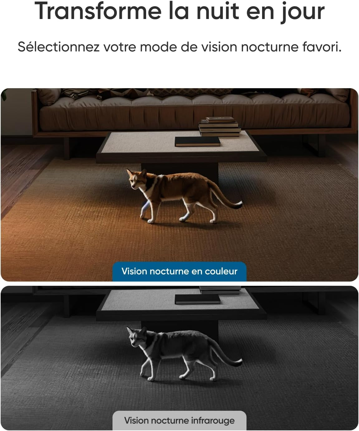 Eufy E30 4K Caméra Intérieure, Caméra De Surveillance Intérieure | Caméra Pour Bébés Et Animaux, 4K UHD, Rotation 360° Et Inclinaison, Vision Nocturne, Détection IA, Sans Frais Mensuels