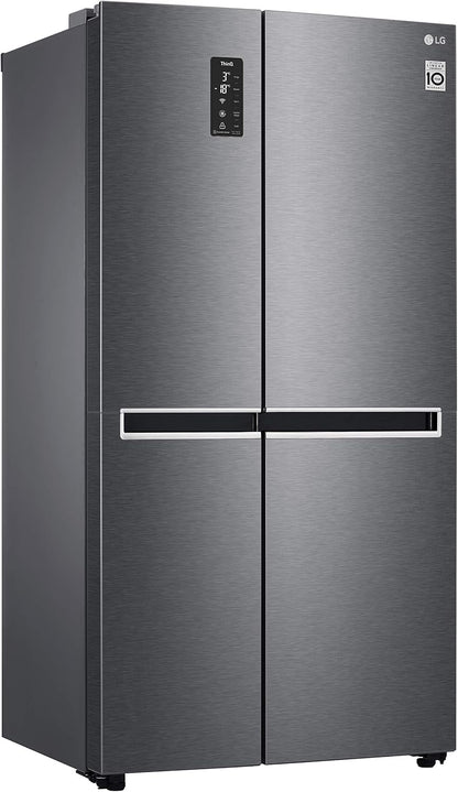 GSB470BASZ Réfrigérateur Américain Side by Side Total No Frost Avec Congélateur, 642 L, Smart Diagnostic - Réfrigérateur Intelligent Avec Wi-Fi Et Écran LED Extérieur