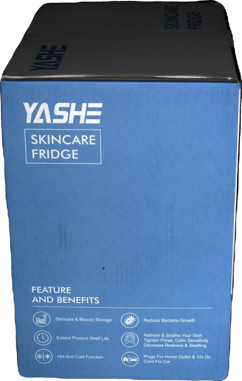 Mini Frigo De Chambre, 4 Litres/ 6 Canettes, Petit Frigo Thermoélectrique CA/CC Pour Boissons, Nourriture, Beauté, Bureau, Dortoir, Voiture, Blanc