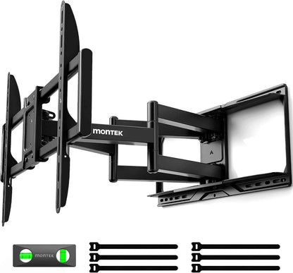 Support TV Mural 37~90",VESA 600 X 400Mm Max, Charge Jusqu'À 75Kg | Support De Téléviseur Mural, Accroche TV Mural, Modèle Mural À Bras Oscillants, Pivotant Et Inclinable