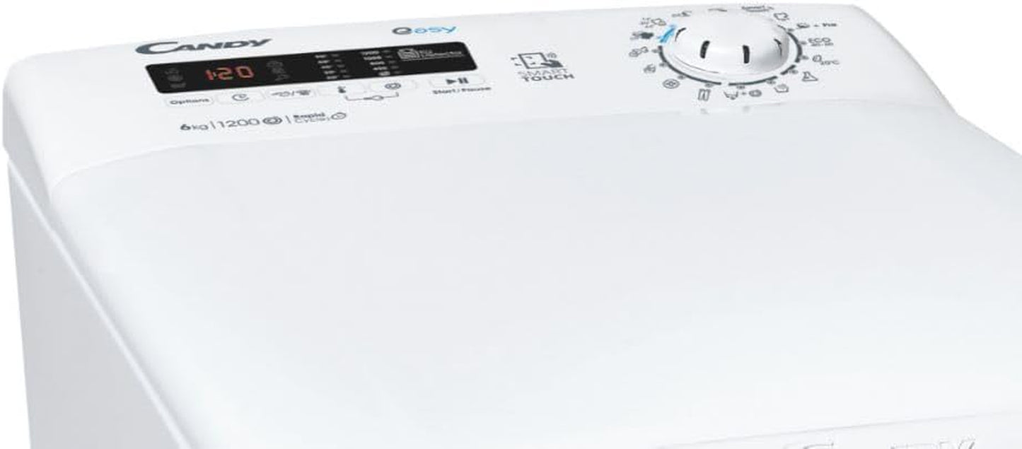 Machine À Laver Chargée Par Le Haut 6 Kg, Classe D 60 Cm, 1400 Tours, Blanc T1262DW