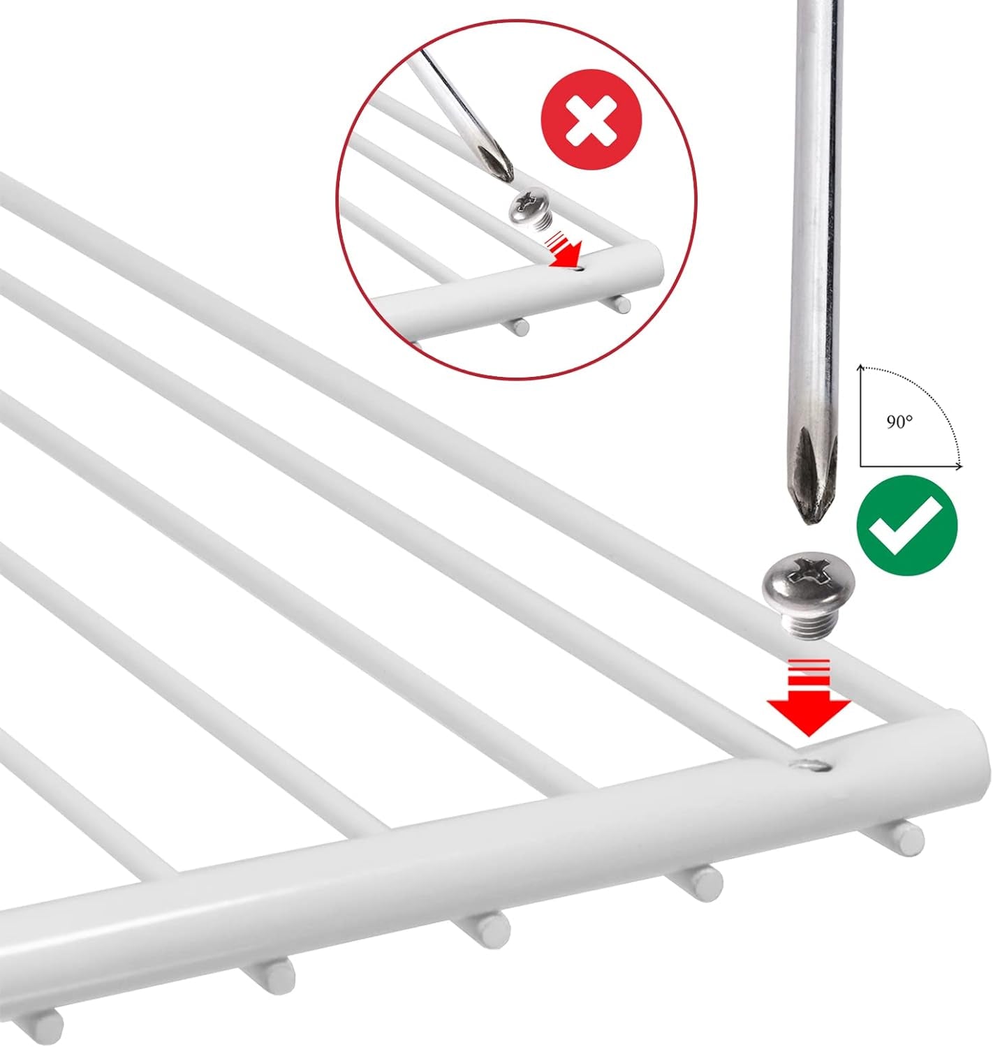 Étagère De Réfrigérateur Compatible Avec Beko Réfrigérateur/Congélateur Réglable Revêtement Plastique Blanc Extensible (Lot De 2 Étagères, Grand, 425 Mm – 670 Mm X 320 Mm)