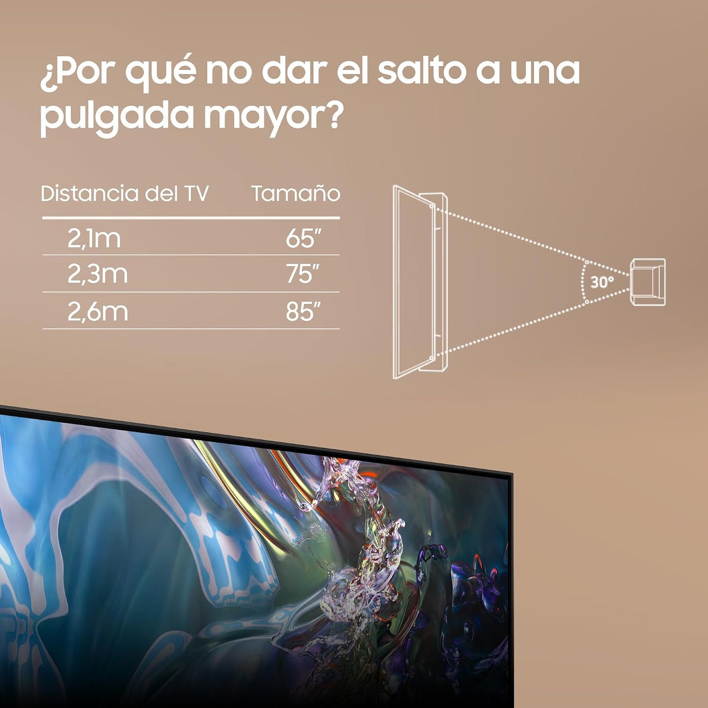 TV QLED 4K 2024 75Q60D Smart TV De 75" Avec plus D'1 Milliard De Couleurs, Couleurs Certifiées, Le Meilleur Smart TV Et Contrôlez Votre Maison Avec Smartthings