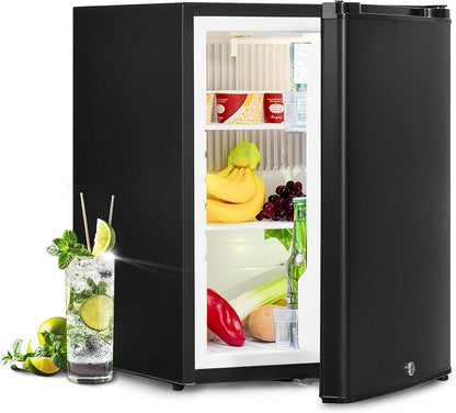 Frigo Camping Car 12V 220V, Frigo Caravane, 51L, Avec Serrure, 0-10℃, Frigo Silencieux Pour Chambre Camping Camion Fourgon Van, Noir