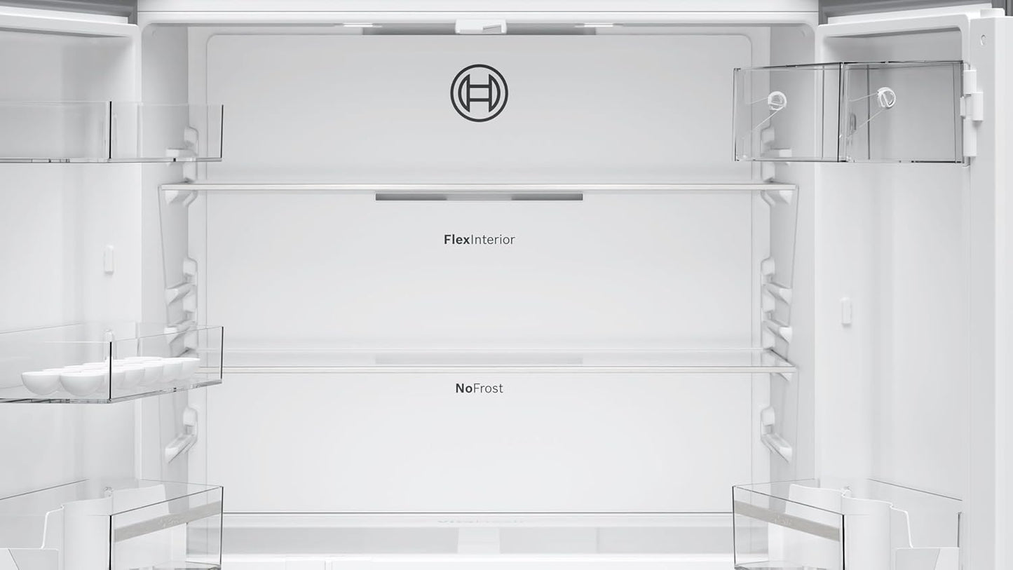 KFN96VPEA - Série 4 Réfrigérateur Multi-Portes Congélateur En Bas - 605 L - 183 X 91 (H X L) - Inox anti Trace De Doigts