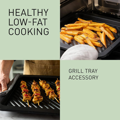 NN-DS59NMETG Four À Micro-Ondes Combiné 4-En-1 Avec Gril, 27 Litres, 1000W, Cuisson À Deux Niveaux, Capteur Genius, 32 Programmes Automatiques, Plateau Gril, Nettoyage Facile, Noir