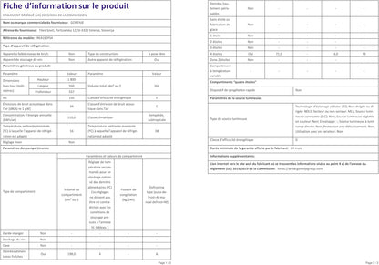 RK4182PS4 Réfrigérateur-Congélateur Autoportante 269 L E Argent