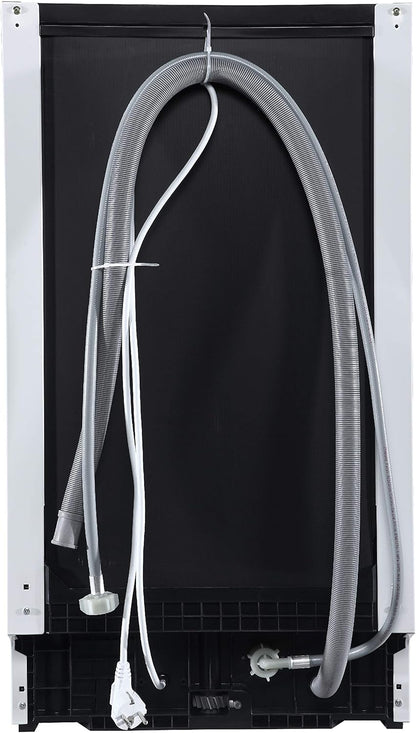 Respekta Lave-Vaisselle Semi-Intégré 45 Cm / Lave-Vaisselle Encastrable Avec Panier À Couverts Flexible / 6 Programmes / Départ Différé / 9 Couverts / Affichage LED / GSP45TIDM