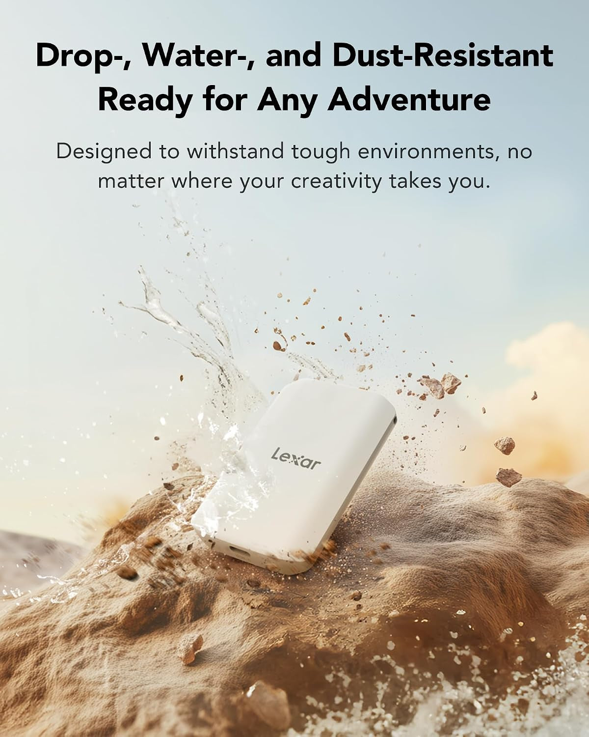 ES5 Portable Disque SSD 1To, USB 3.2 Gen2X2 Avec Jusqu'À 2000 Mo/S En Lecture Et Écriture, Protection IP65, Magsafe Phone SSD Compatible Apple Prores 4K (Iphone 15/16) Et Galaxy S25 8K