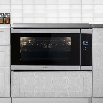 Four Encastrable 90 Cm / 96L / 3,4Kw / Rôtisserie/Fonction Pizza/Gril/Circulation De L'Air/Air Chaud/Tiroirs Télescopiques / EB9105ED