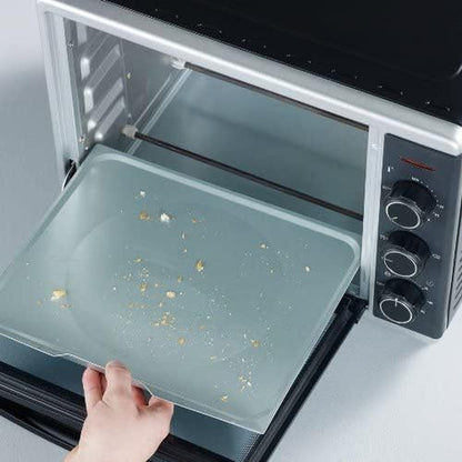 Mini-Four À Chaleur Tournante 30 L Avec Tournebroche, Four Posable 1 600 W Design Simple Et Élégant Électrique Avec Minuteur 120 Min, Noir/Inox, to 2056