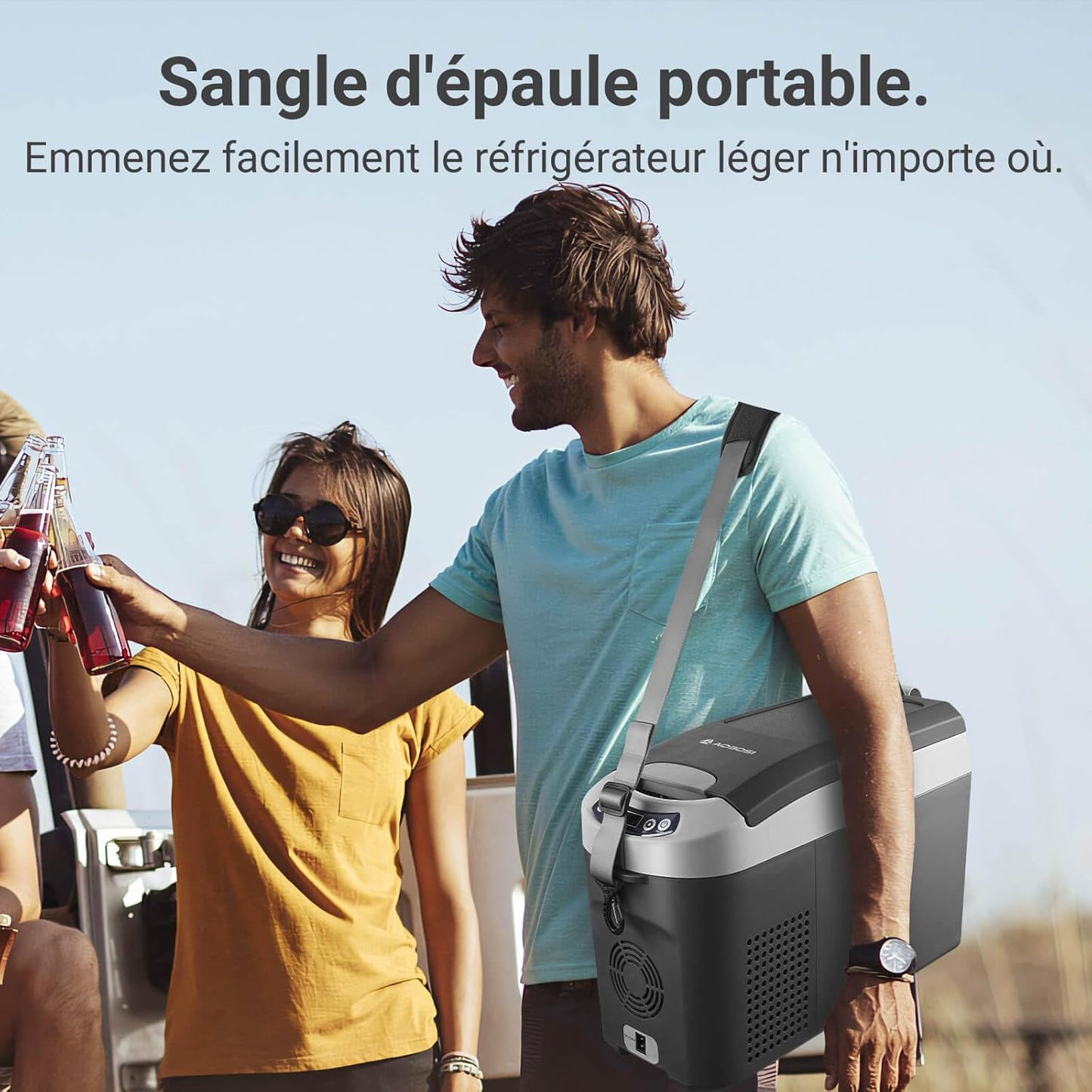 15L Glaciere Électrique, 12V Réfrigérateur De Voiture À Compresseur, Frigo Pour Voiture, Camion, Camping, Voyage