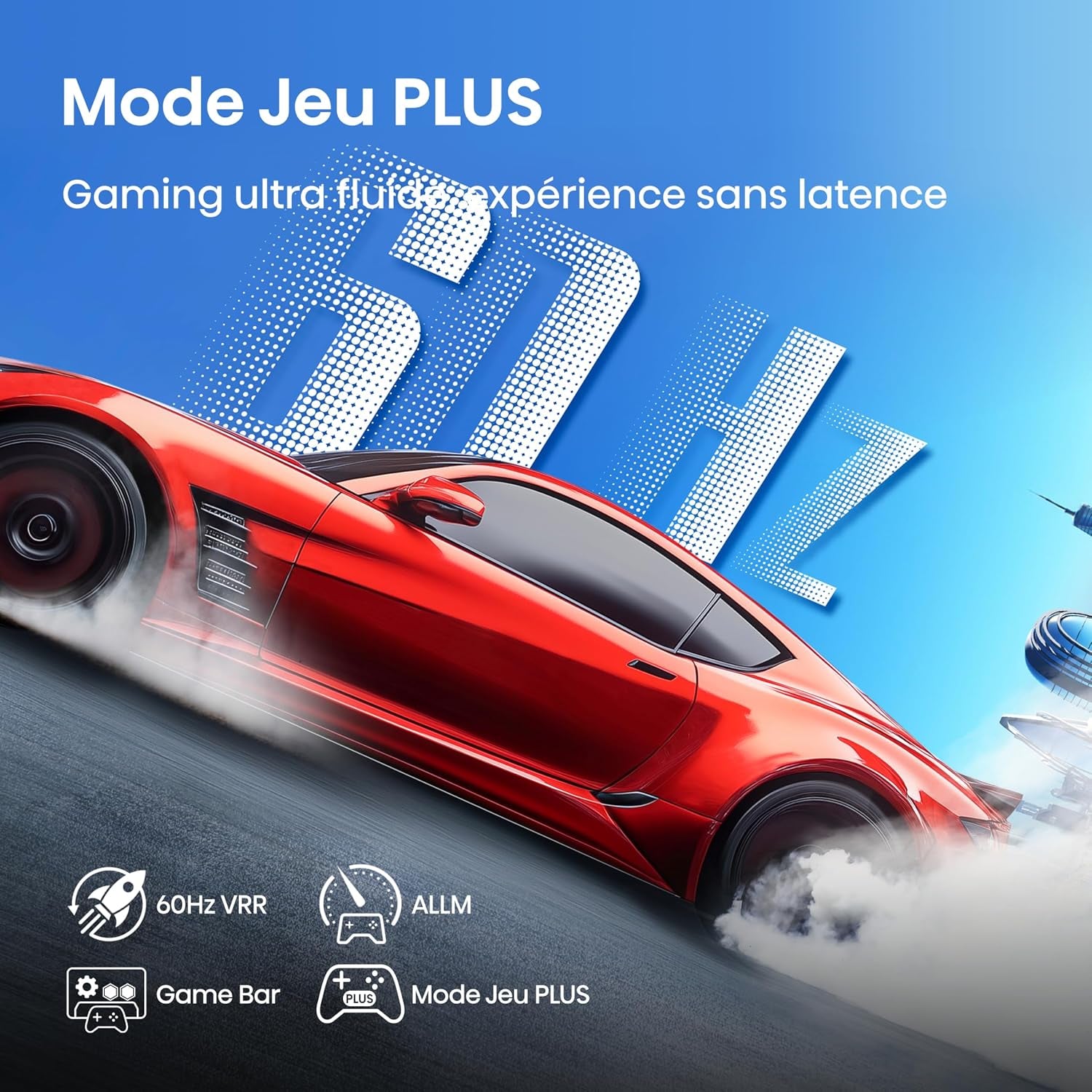 Hisense 65A7Q - Smart TV 65" (164 Cm) QLED 4K 2025, Dolby Vision & Atmos, Caisson De Basses Intégré, HDMI 2.1, Game Mode Plus, Alexa, Noir