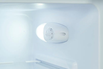 Exquisit Réfrigérateur Rétro RKS120-V-H-160F Gris | Support | Volume 122 L | Gris | Étagère En Verre Et Compartiment À Légumes | Lumière LED | Style Rétro | Roulettes Arrière