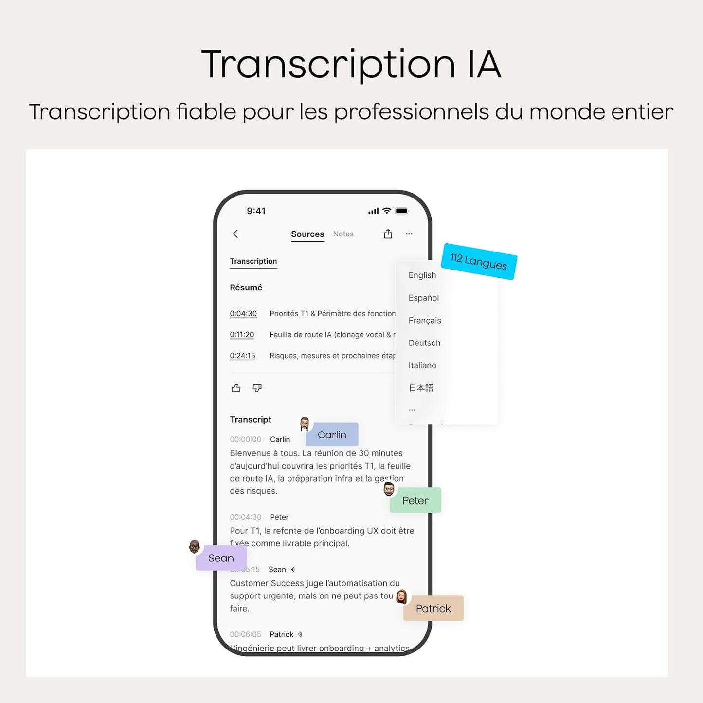Note Pro Enregistreur Vocal IA Dictaphone Avec Transcription Noir | RéSumé IA Saisie Multimodale Jusqu’À 50H D’Enregistrement Teams ConçU Pour ConféRences RéUnions Appels ÉTui Inclus