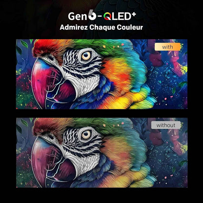 40 Pouces (100 Cm) Smart TV FHD Google Television LED, Gen 6 QLED +, HDR 10 Dolby Audio Bluetooth 5,1 Eyecare Tuner DVB-T/T2/C/S/S2 CI+, 1.5GB RAM Amélioration (40MQH7000Y, 2026 Nouveau Modèle)