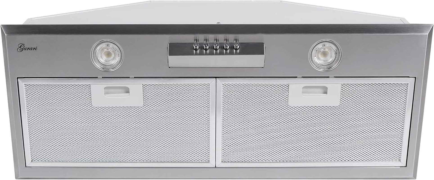 GCH B 051 70 IS Hotte Encastrable 70 Cm, Acier Inoxydable, 1000 M³/H, Hotte Aspirante, Hotte Aspirante, Hotte À Recirculation.