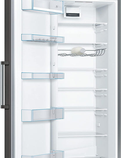 Serie 4 KSV36VXEP Réfrigérateur Autoportante 346 L E Noir, Acier Inoxydable
