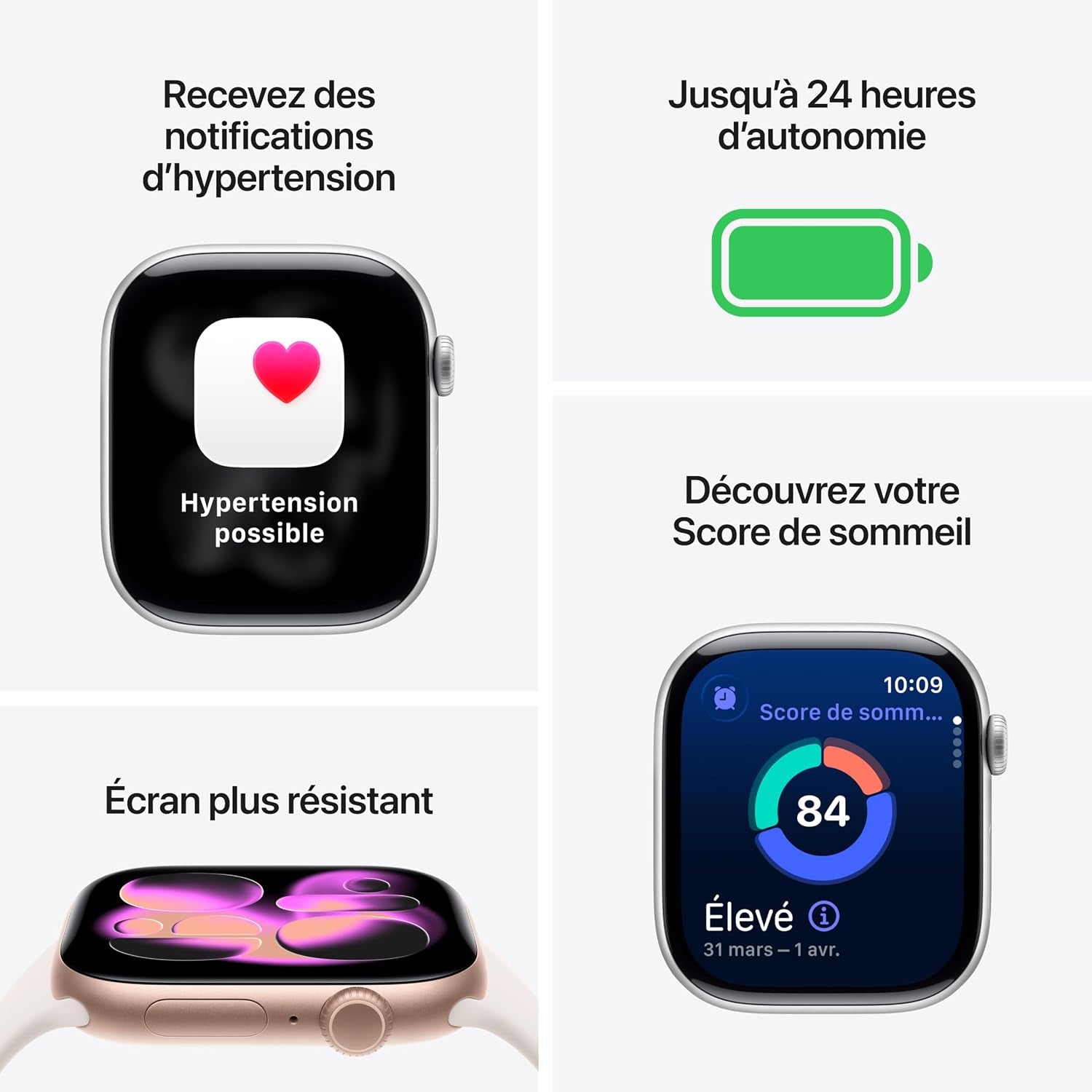 Watch Series 11 [GPS 46 Mm] Montre Connectée Avec Boîtier Obsidienne Et Bracelet Sport Noir. Score De Sommeil, Moniteur D’Activité, Suivi De La Santé, Écran Toujours Activé