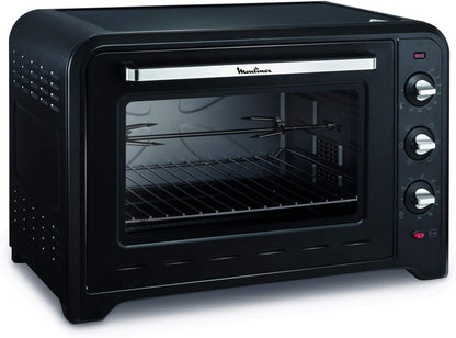 Four À Convection Électrique, 60 L, 2200 W, Thermostat Jusqu'À 240 Degrés, 7 Modes De Cuisson, Pain, Pizza, Tartes, Pâtisseries, Optimo, Noir YY2917FB