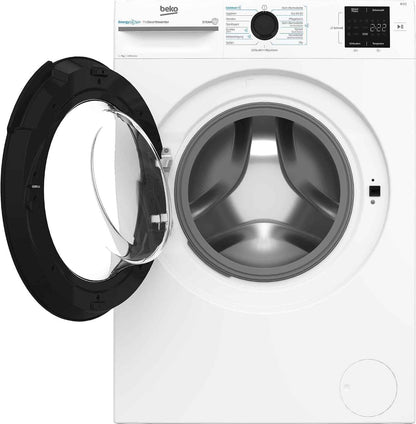 BM3WFU3741X Machine À Laver Autonome 7 Kg Energyspin Avec Choix D'Essorage 1400 Tr/Min, Fonction Vapeur, Hygiène+, Convient Aux Personnes Allergiques, Coldwash Économie D'Eau Et De Temps Blanc