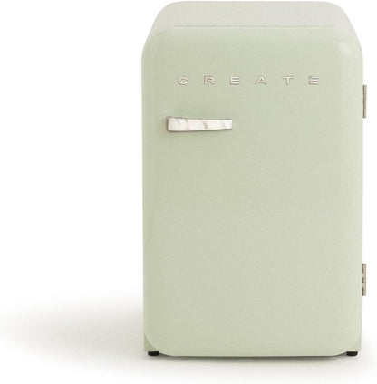 / RETRO FRIDGE 83.5 Marble/Réfrigérateur Vert Avec Poignée Marbre/Pratique Et Fonctionnel, Matériaux Résistants