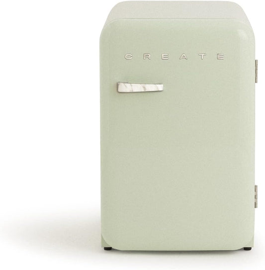 / RETRO FRIDGE 83.5 Marble/Réfrigérateur Vert Avec Poignée Marbre/Pratique Et Fonctionnel, Matériaux Résistants