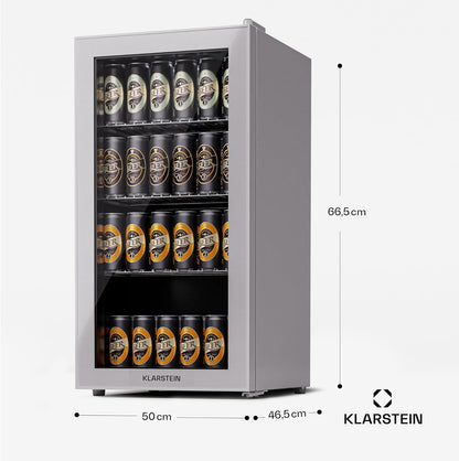 Mini Frigo De Chambre De 74L, Refrigerateur À Bière, Petit Frigo Top À Vin Portable Et Silencieux, Mini Bar Intérieur/Extérieur, Affichage LCD, 5-18°C, Minibar Avec Étagères Amovibles