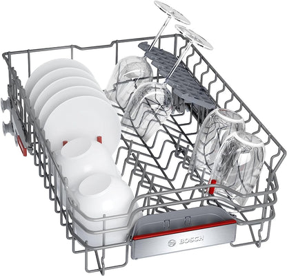 SPV6ZMX23E Série 6 Smart Lave-Vaisselle Entièrement Intégré, Largeur 45 Cm, Tiroir À Couverts, Programme Silence Particulièrement Silencieux, Perfectdry Avec Zéolite Sèche Même Le Plastique