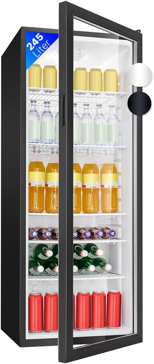 Bomann, Réfrigérateur Pour Boissons 244L, Eclairage Intérieur LED, KSG7289, Noir