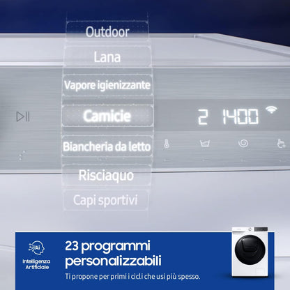WW90T754DBT/S3 Lave-Linge - 9 Kg, Ultrawash, Ai Control, 1400 Tr/Min, Blanc
