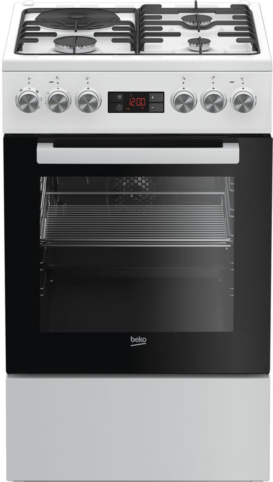 BEKO Cuisiniere Mixte FSE53321DWCS