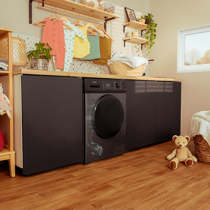Lave-Linge 7Kg Chargement Frontal Bolero Dresscode 7410 Inverter Steel A. 1850W, 1200 Tr/Min Réglable, 16 Programmes, Faible Consommation D'Énergie, Vapeur, Stérilisation Du Linge