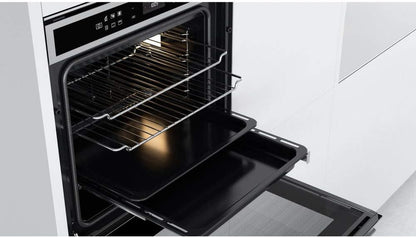 Four Encastrable Pyrolyse Whirlpool W6OS44PS1P - Chaleur Tournante Ou Pulsée / 73 Litres / Classe A+ / Inox / Rails Télescopiques / Injection De Vapeur