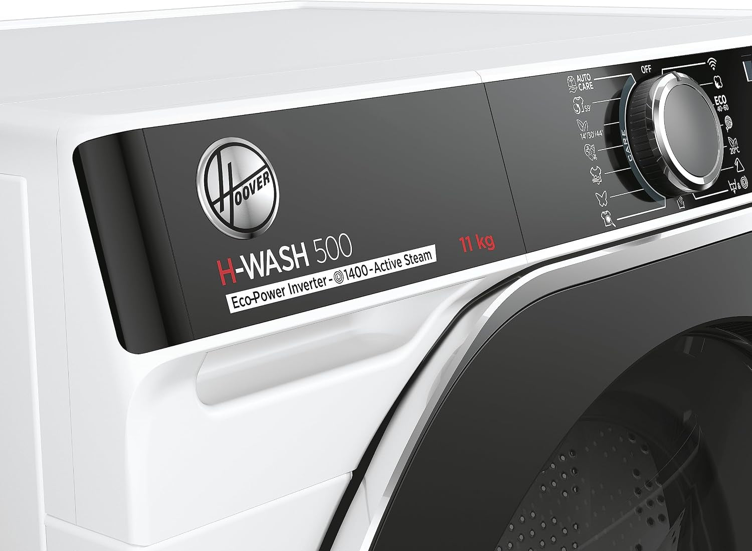 H-WASH 500 HWP 411AMBC/1-S Machine À Laver, Classe D'Efficacité Énergétique A, Capacité 11 Kg, Moteur Eco-Power Inverter, Système Power Care, Système Activesteam/Hon, Wi-Fi + Bluetooth