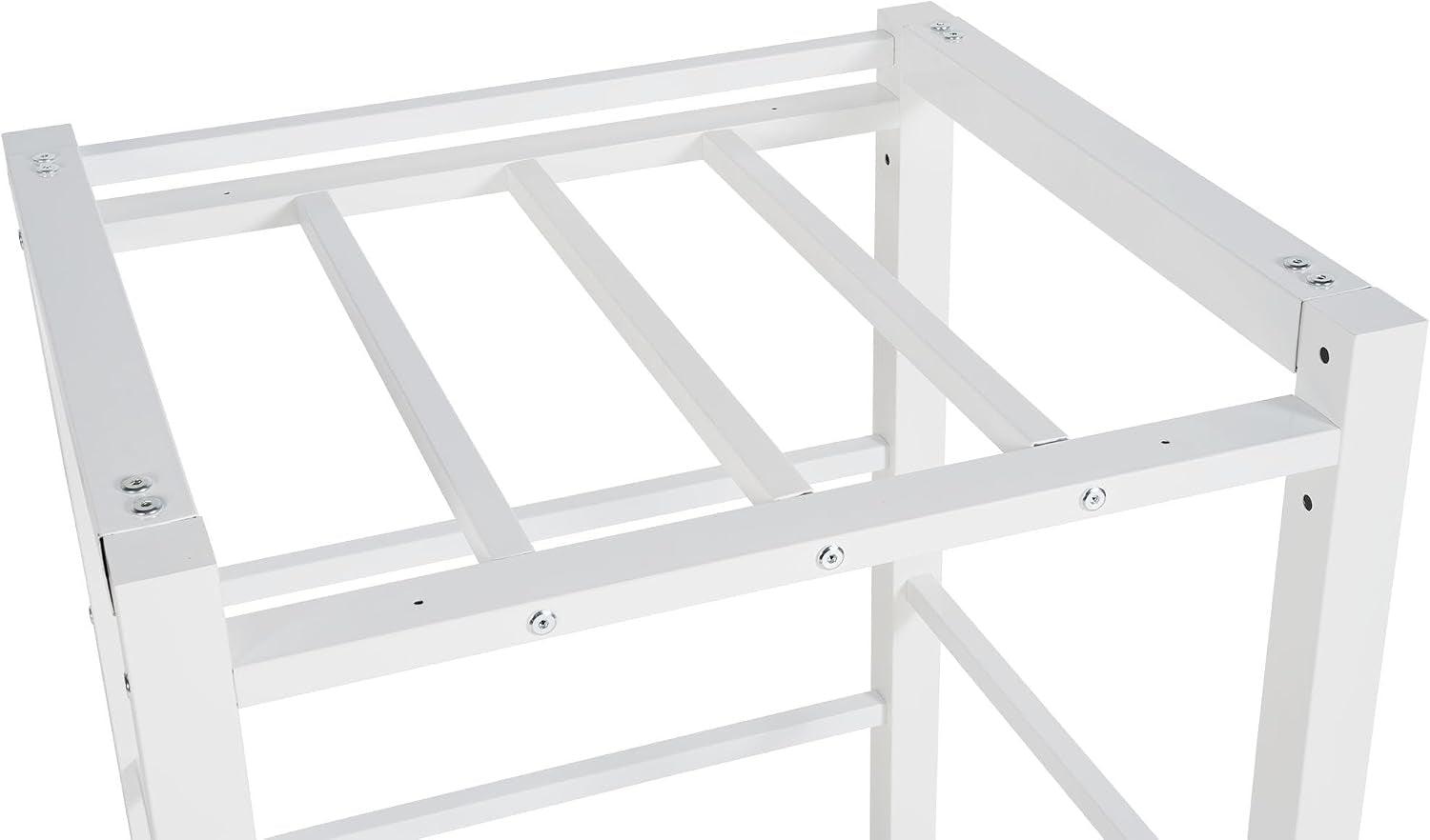 Etagère Pour Machine À Laver Medina I Pour Jusqu'À 2 Appareils Ménagers I Structure En Acier, Couleur:Blanc