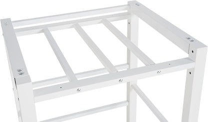 Etagère Pour Machine À Laver Medina I Pour Jusqu'À 2 Appareils Ménagers I Structure En Acier, Couleur:Blanc