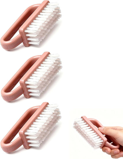 3 Pièces Brosse À Ongles, Poignée En Plastique Outil De Brosse De Nettoyage Des Ongles, Brosse a Ongles Main Pour Nettoyage Les Ongles Quotidien, Pinceau Nail Art(Pink) | Brosse a Ongles Main Pour Nettoyage Les Ongles Quotidien, Pinceau Nail Art(Pink)