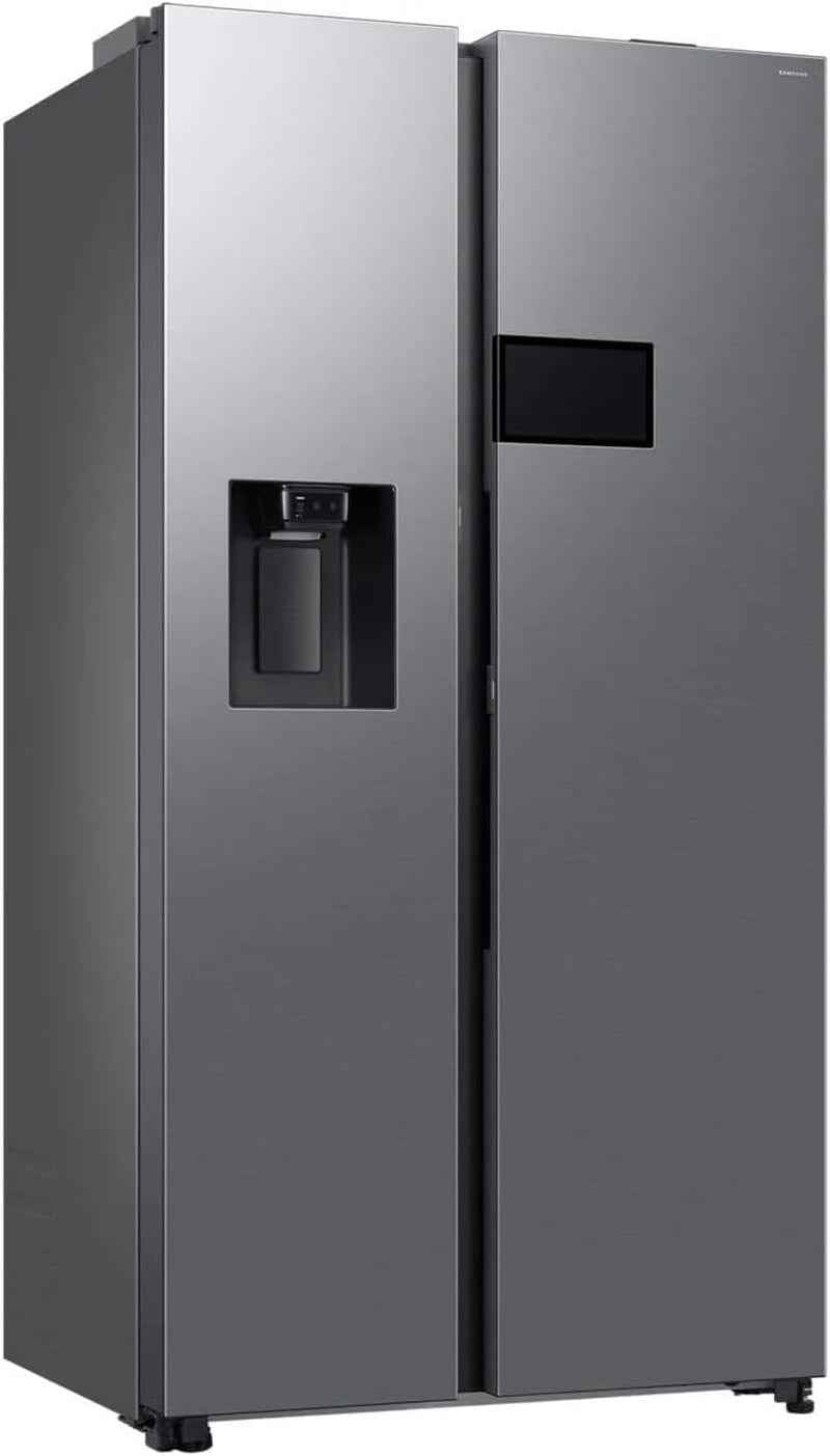 Samsung RS90F65EDTEF Réfrigérateur-Congélateur Côte À Côte, Réfrigérateur AI Avec Congélateur, 178 Cm, 621 L, Distributeur D'Eau/Glaçons Avec Réservoir D'Eau, AI Home, Commande Vocale, Aspect Inox